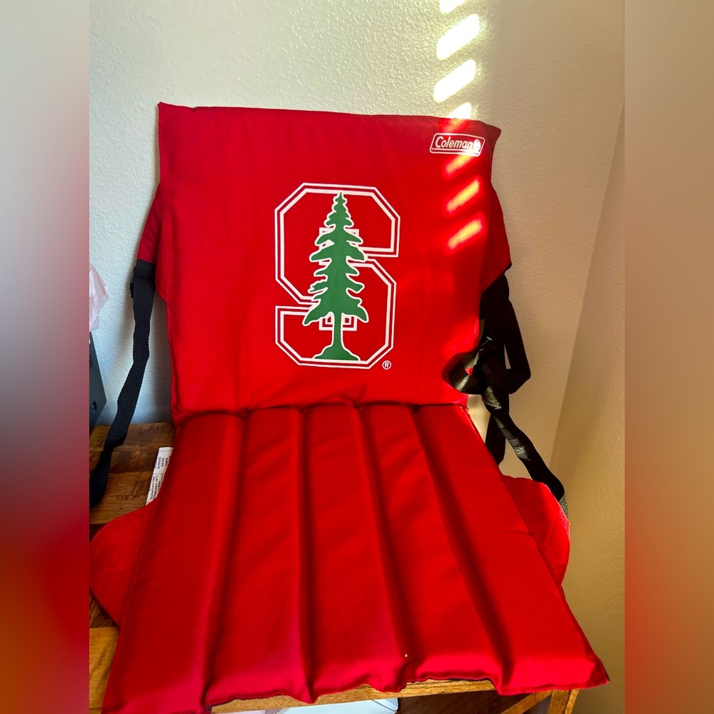 Coleman Stanford Stadium Seat Cushion back support best way to enjoy games NWOT